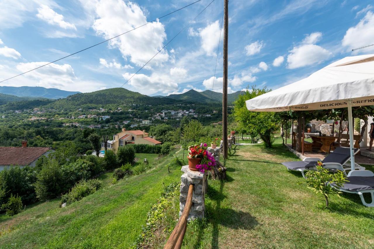 Sea View Apartment With Garden Near Opatija Veprinac Zewnętrze zdjęcie