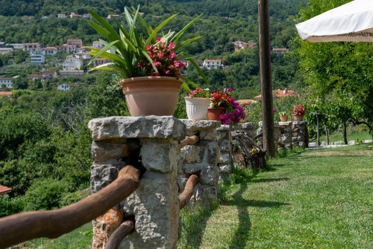 Sea View Apartment With Garden Near Opatija Veprinac Zewnętrze zdjęcie