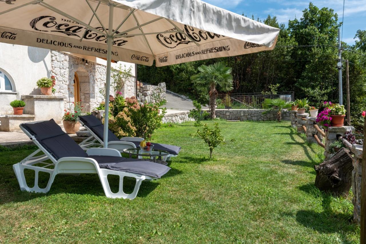 Sea View Apartment With Garden Near Opatija Veprinac Zewnętrze zdjęcie