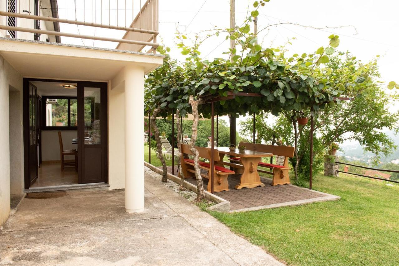 Sea View Apartment With Garden Near Opatija Veprinac Zewnętrze zdjęcie