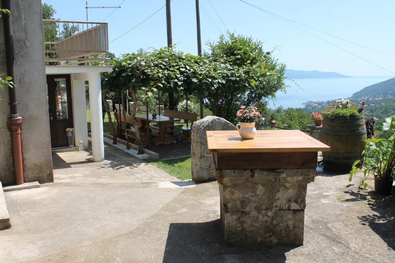 Sea View Apartment With Garden Near Opatija Veprinac Zewnętrze zdjęcie