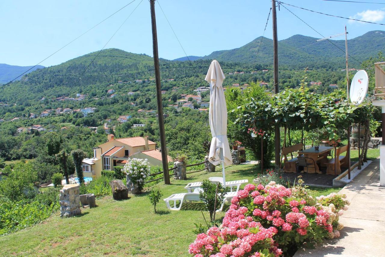 Sea View Apartment With Garden Near Opatija Veprinac Zewnętrze zdjęcie